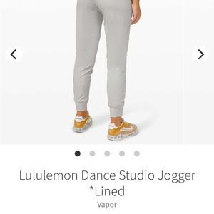 Lululemon Lined Dance Studio Joggers, size 12